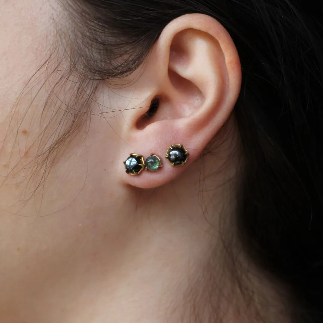 Sapphire Cabachon Studs