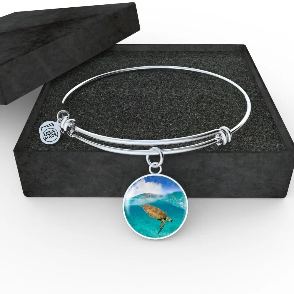 Sea Turtle Bangle Bracelet