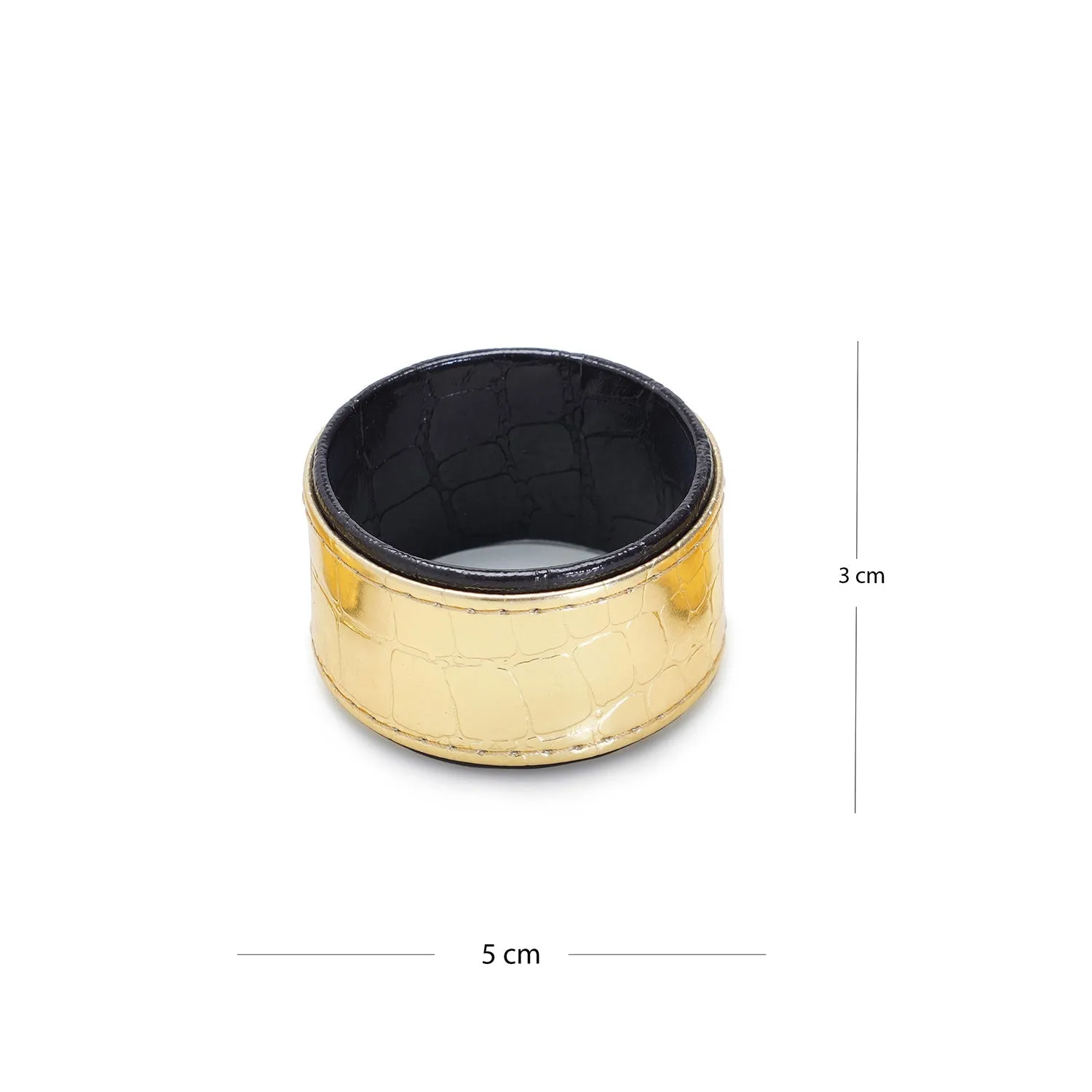 Set Of 4 Brown Napkin Ring