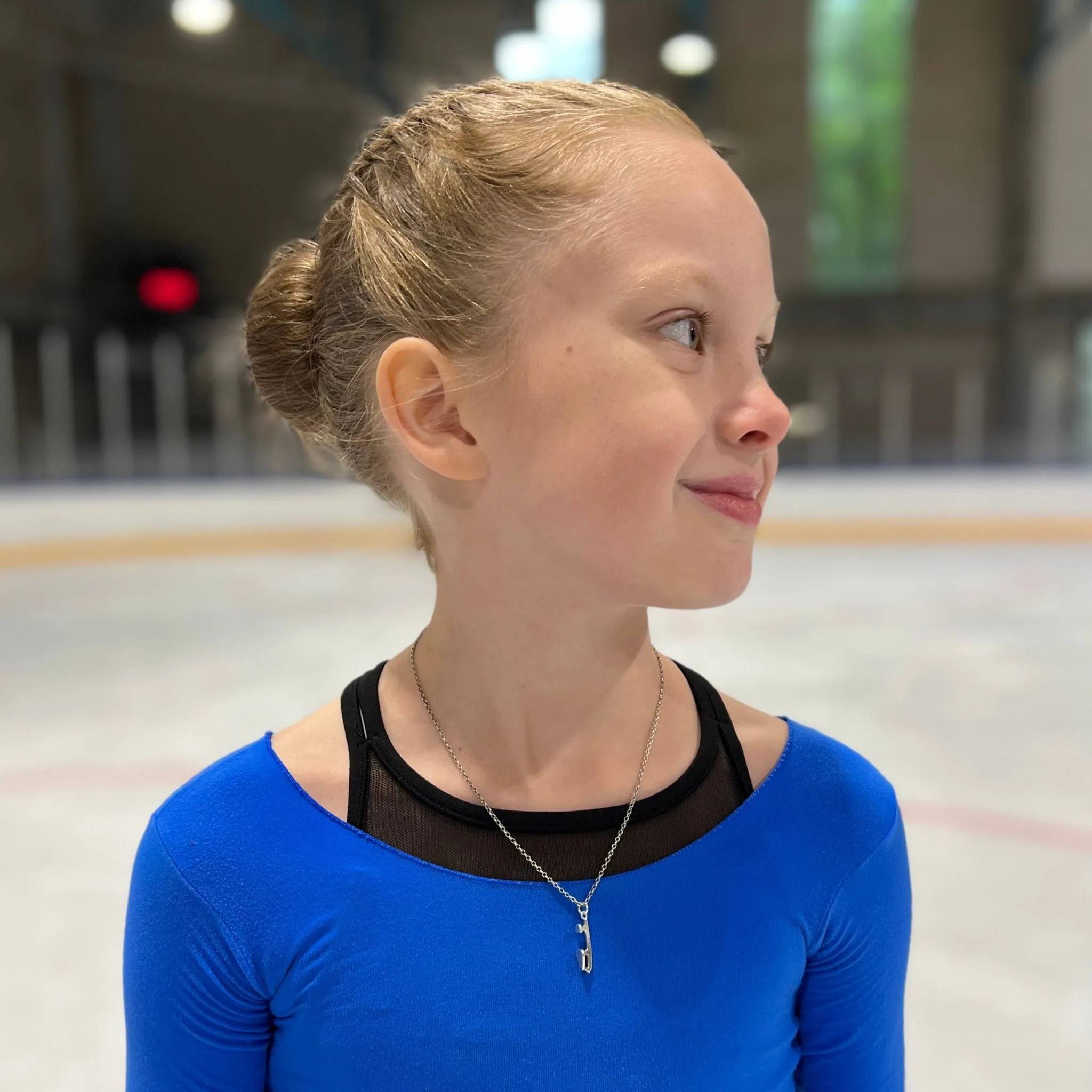 Silver Ice Skating Necklaces