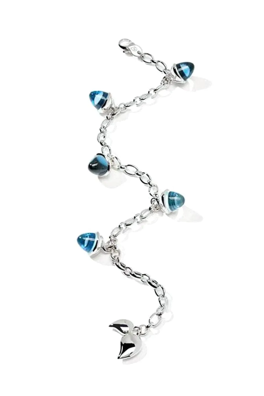 Sky Topaz Mikado Flamenco Charm Bracelet
