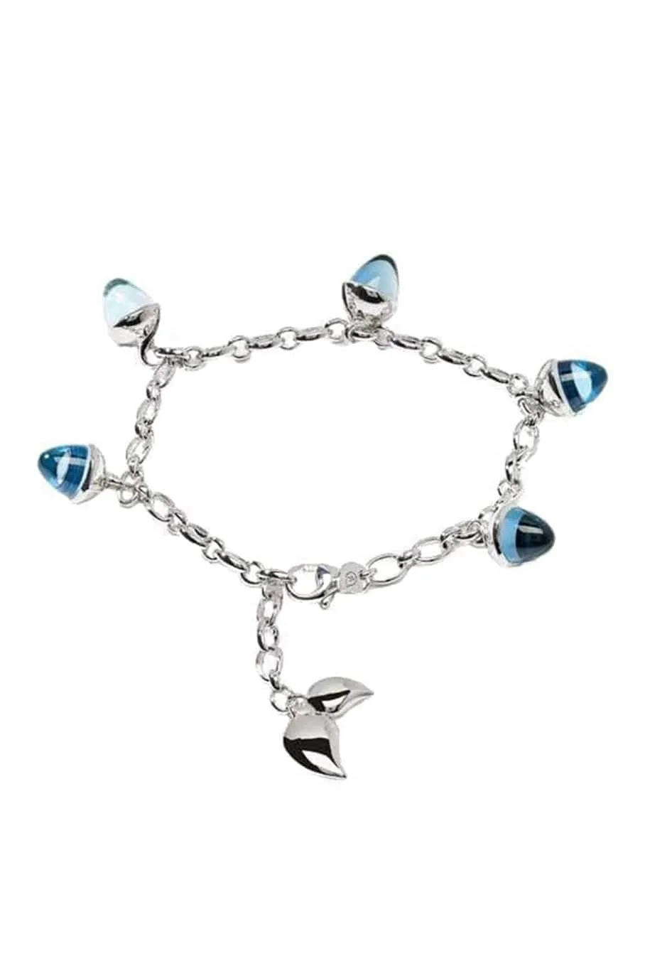 Sky Topaz Mikado Flamenco Charm Bracelet