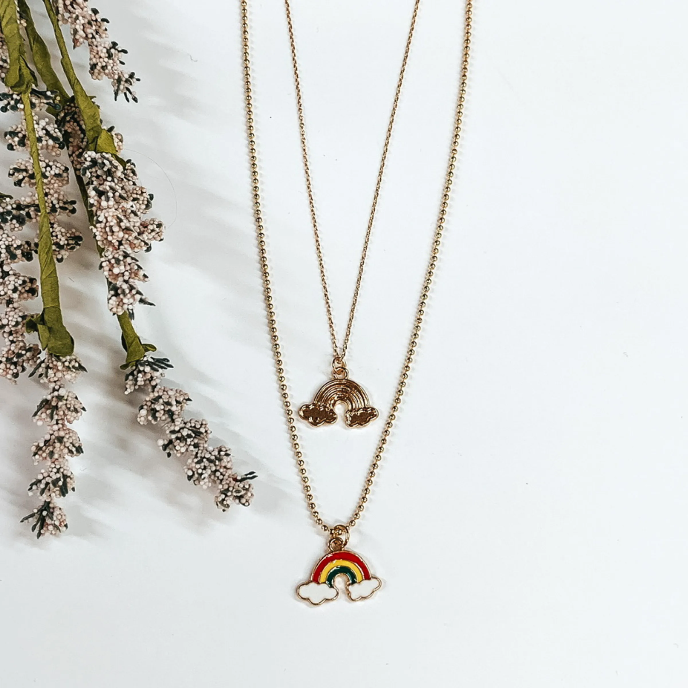 Somewhere Over the Rainbow Gold Necklace