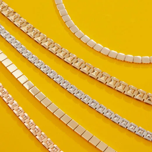 Square Edge Link Bracelet