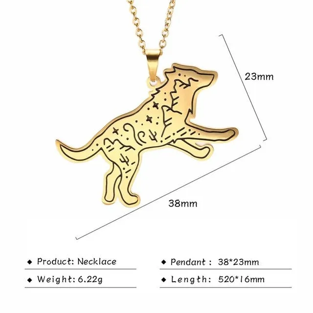 Stainless Steel Animal Pendant Necklace