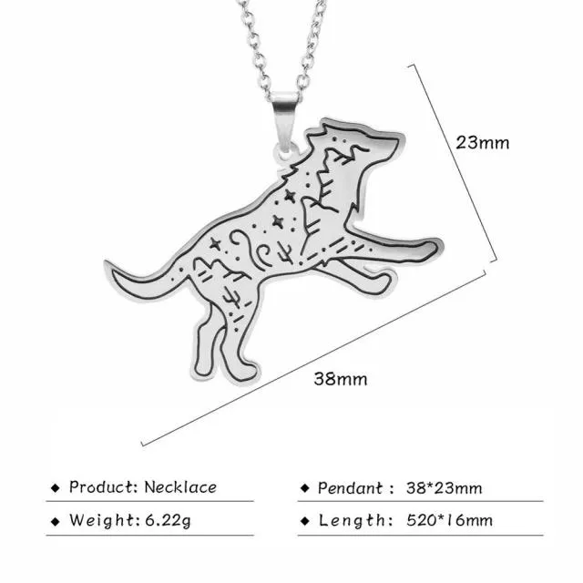 Stainless Steel Animal Pendant Necklace