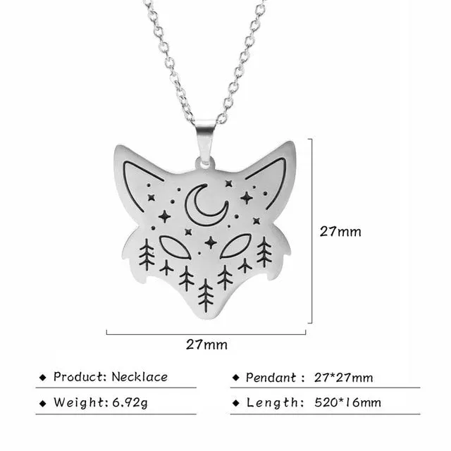 Stainless Steel Animal Pendant Necklace