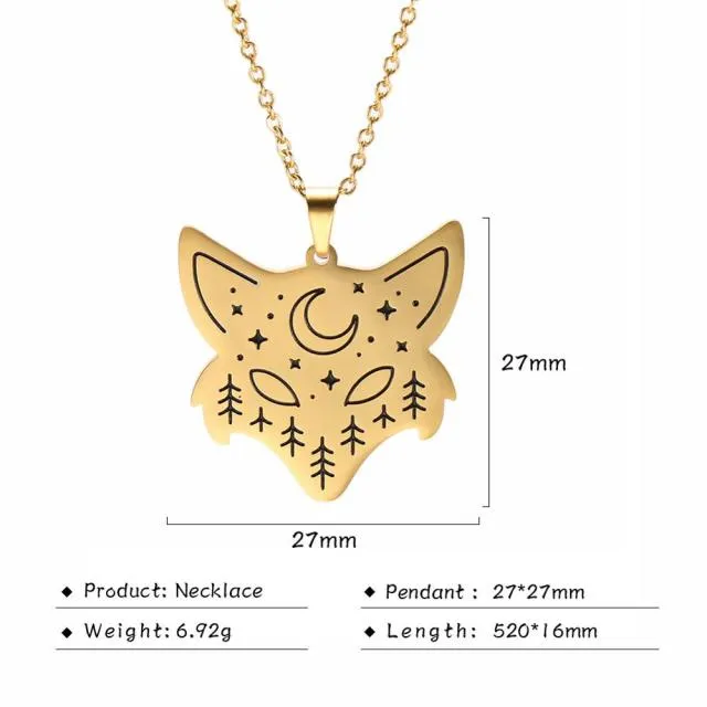 Stainless Steel Animal Pendant Necklace