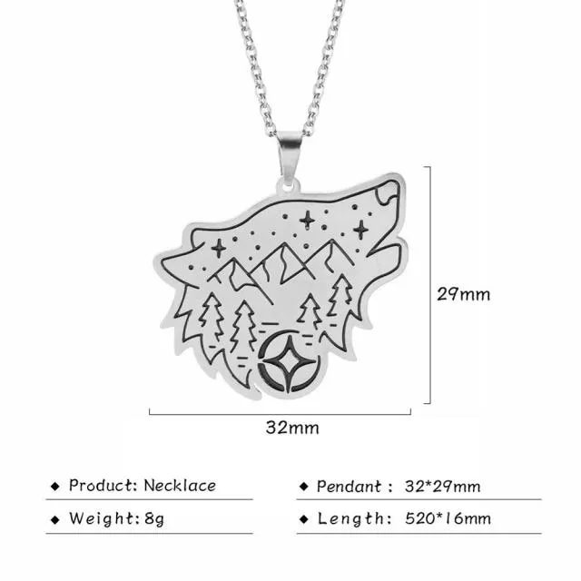 Stainless Steel Animal Pendant Necklace