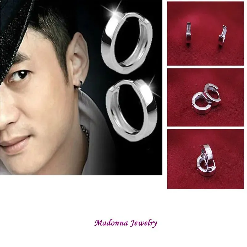 Sterling Silver Earrings - Sleeper Huggie Hoops