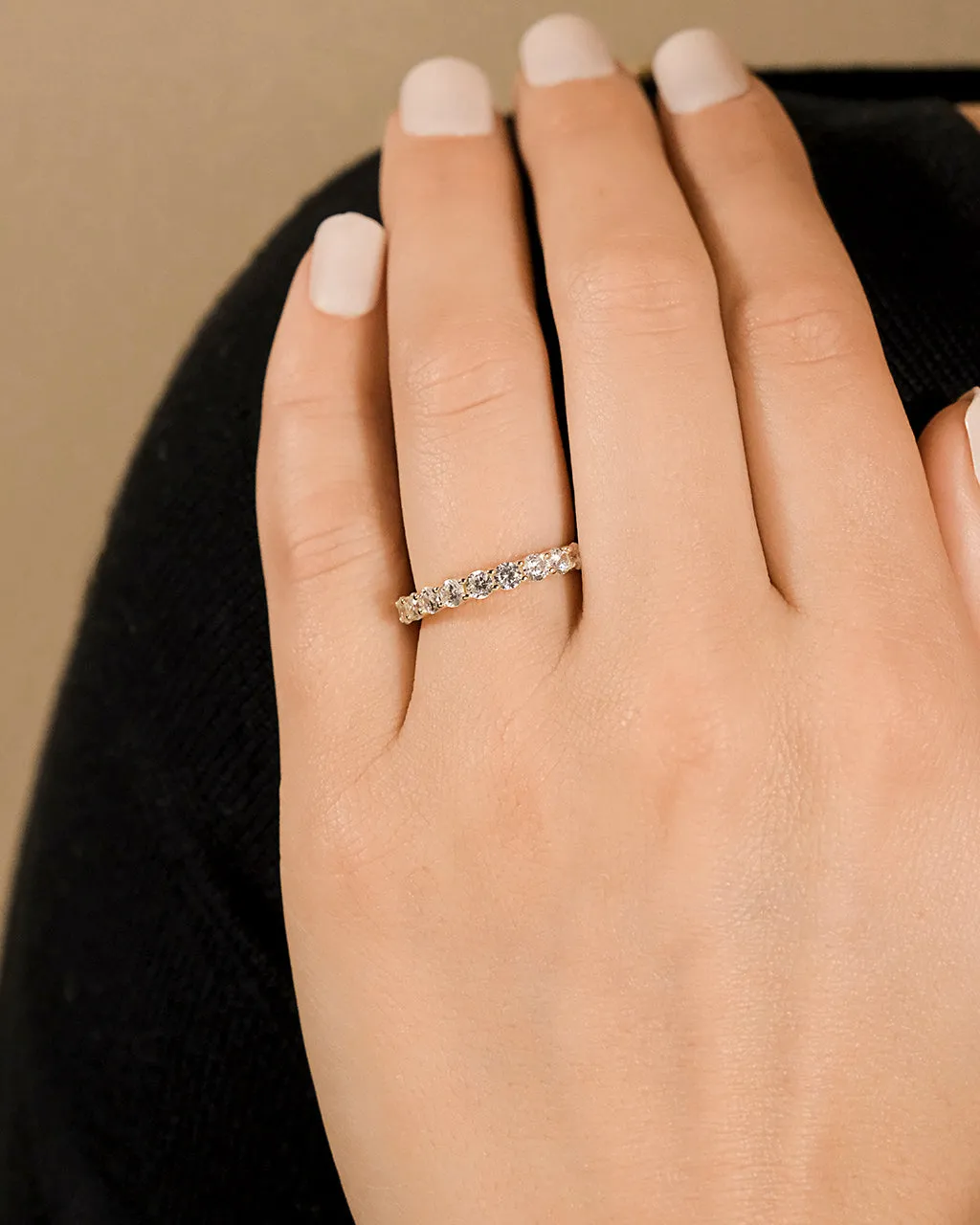 Sterling Silver Gracie CZ Eternity Ring
