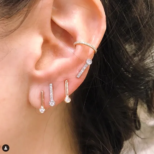 Sticks & Stones Stud Earring
