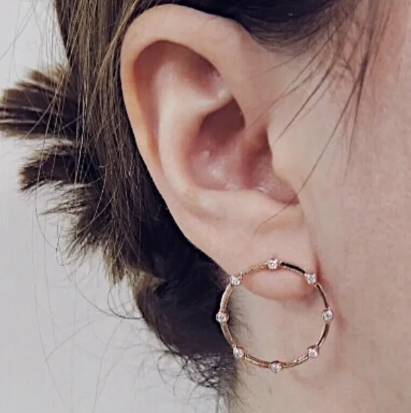 Stones Eternity Stud Earrings