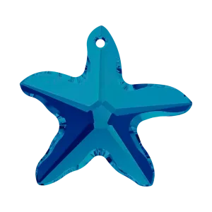 Swarovski Pendants Starfish (6721) Crystal Bermuda Blue P