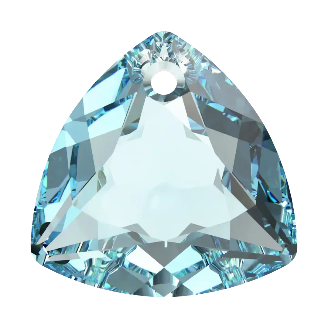 Swarovski Pendants Trilliant Cut (6434) Aquamarine