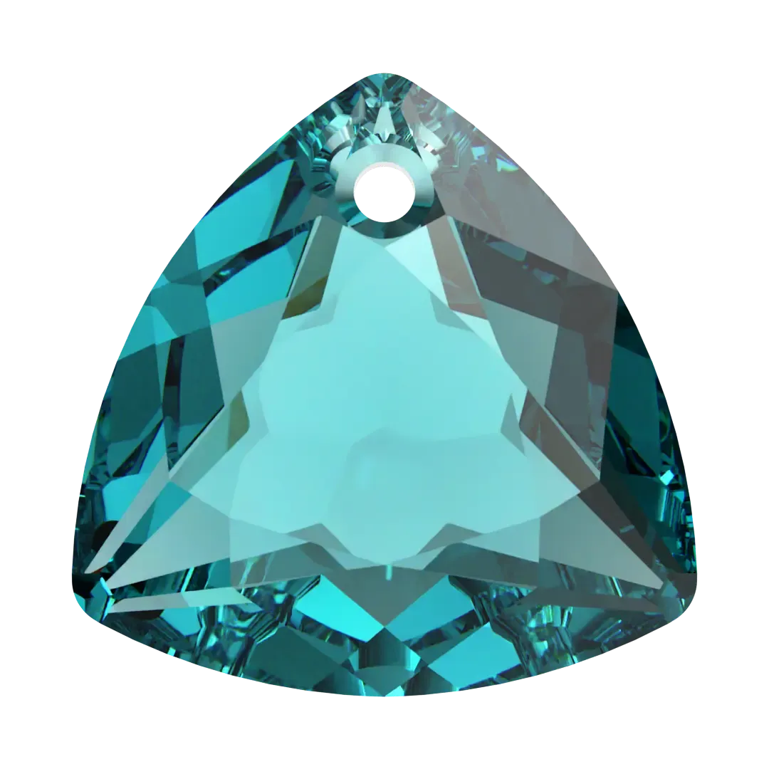 Swarovski Pendants Trilliant Cut (6434) Blue Zircon
