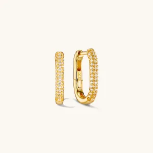 Symmetrical Hoops in Gold