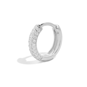 THE AURORA HUGGIE HOOP - sterling silver