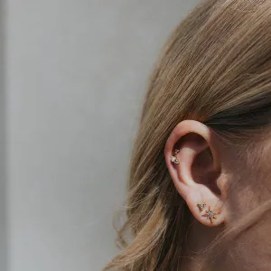 The Katie Trinity Stud Earrings by Mod   Jo