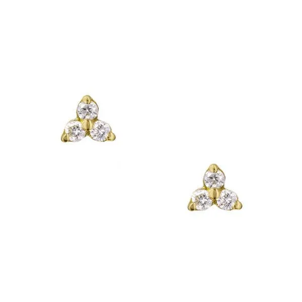 The Katie Trinity Stud Earrings by Mod   Jo