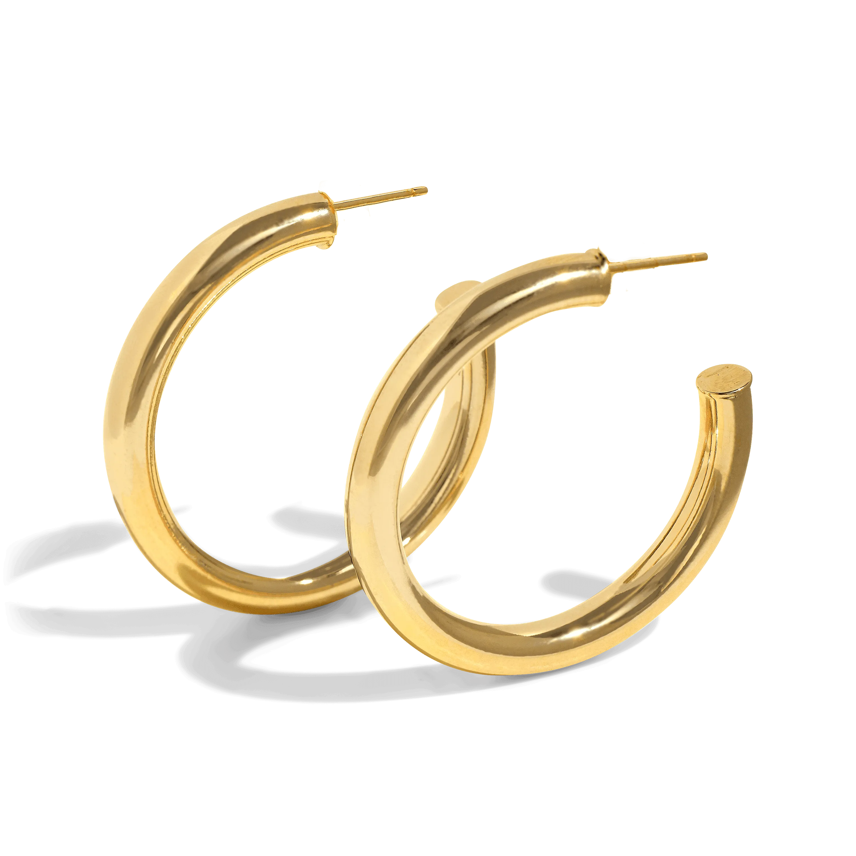 THE KENDAL HOOP LARGE - 18k gold plated