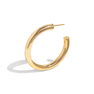 THE KENDAL HOOP LARGE - 18k gold plated