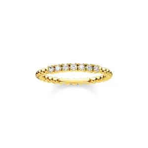 Thomas Sabo Ring Zirconia Dots Gold TR2323-414-14