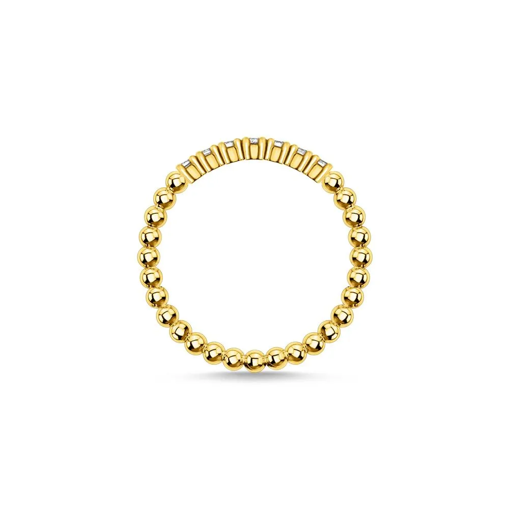 Thomas Sabo Ring Zirconia Dots Gold TR2323-414-14