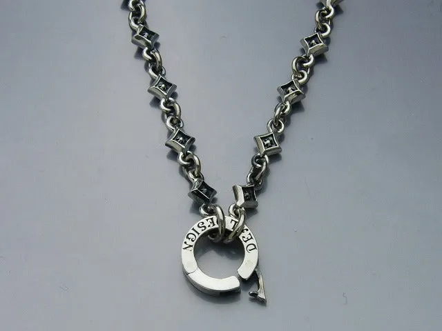 Tiny cross studs chain