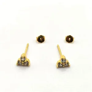 To optimize the product title, consider the following revision: "S925 Sterling Silver Mini Clover Colorful Earrings"
