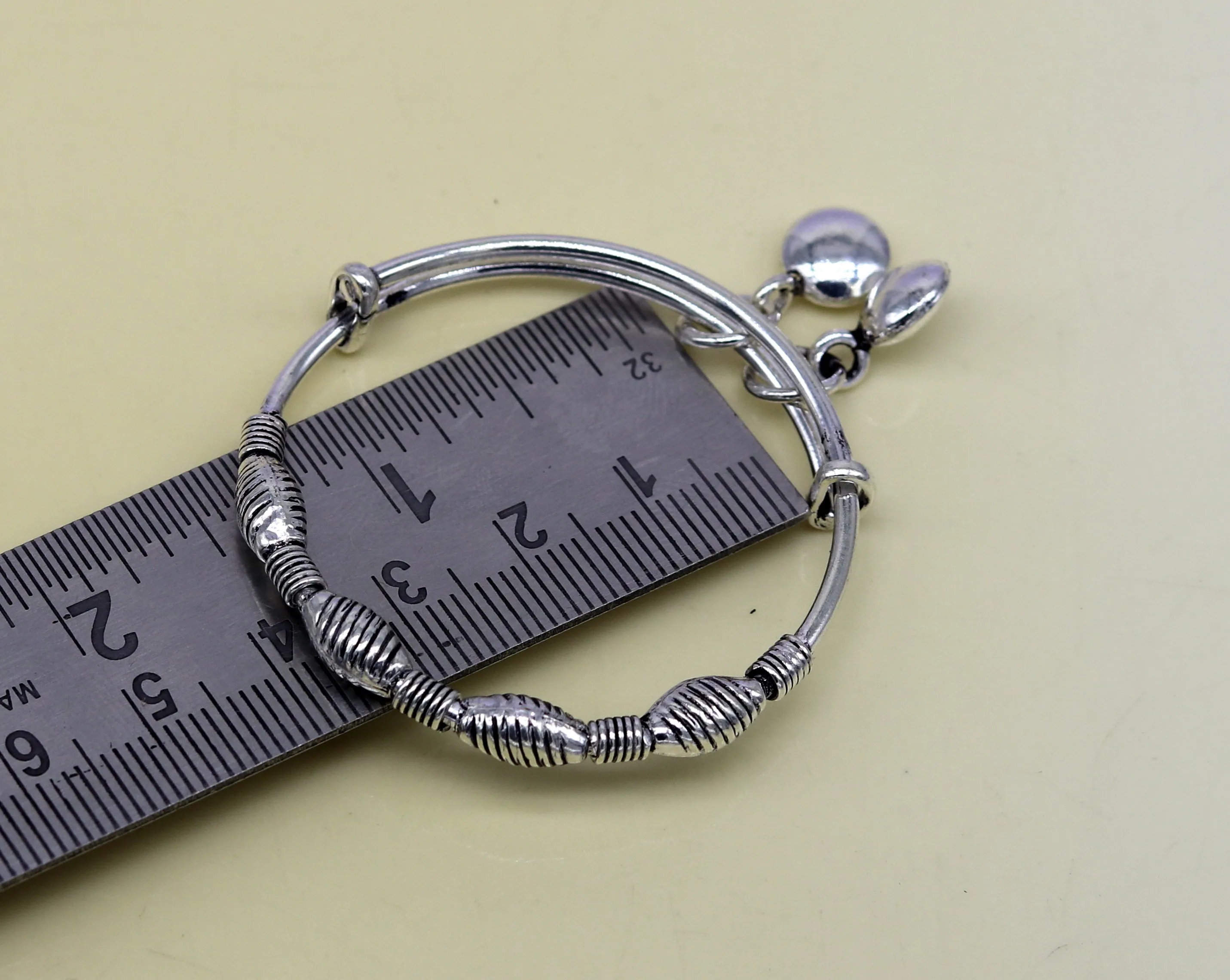 Top class Charming 925 sterling silver handmade stylish designer fancy baby adjustable bangles bracelet, excellent kids charm jewelry bbk77