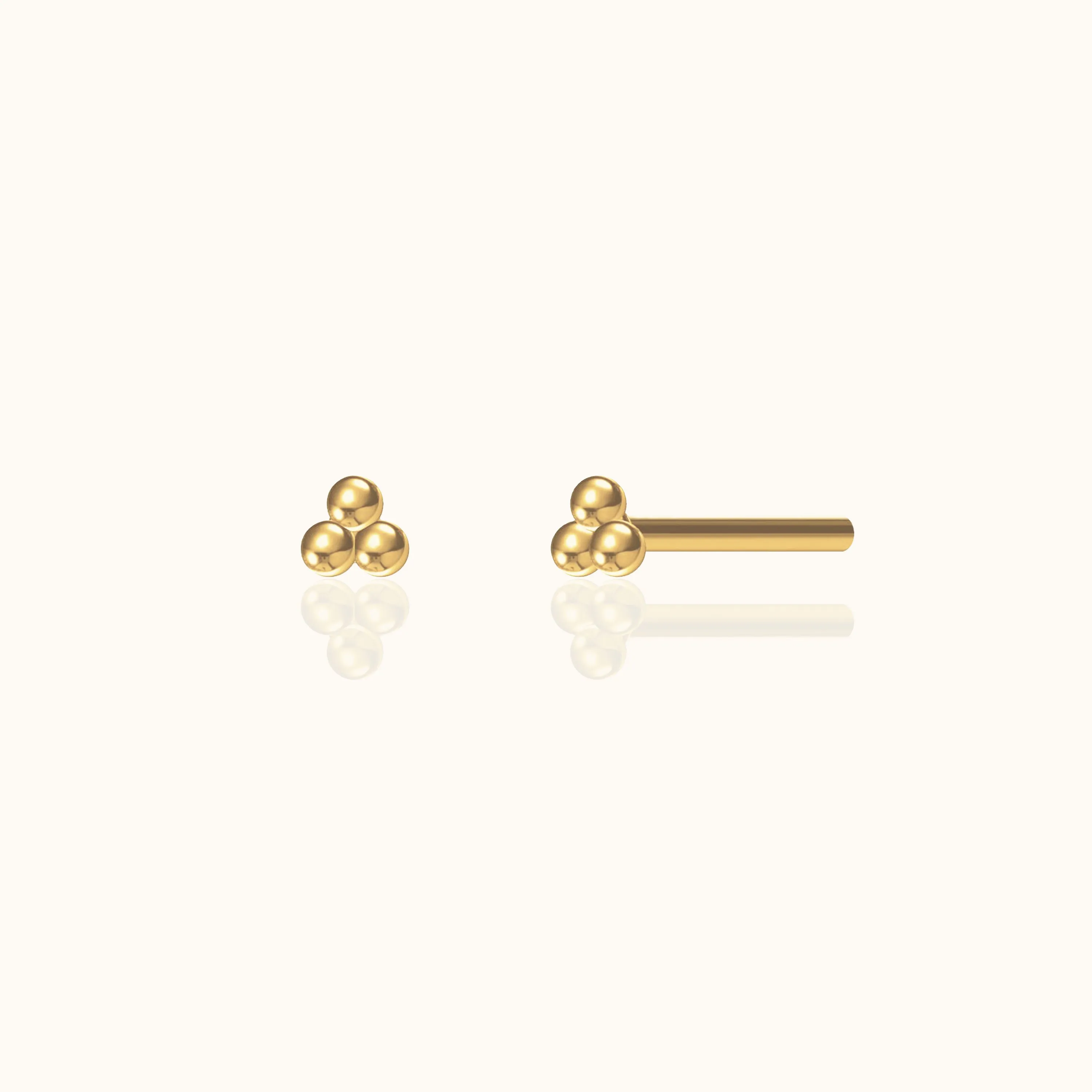 Tri Dots Bead Studs