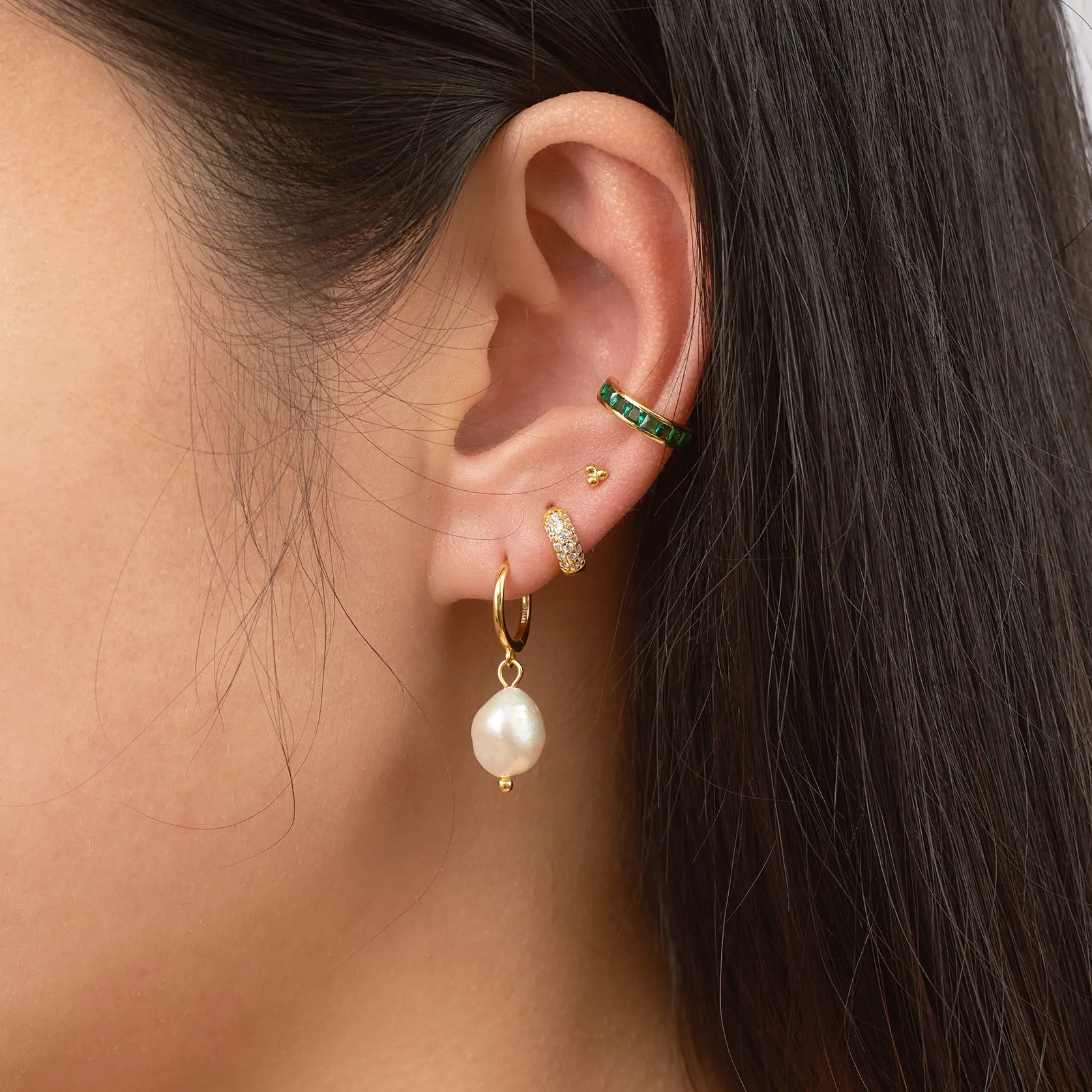 Tri Dots Bead Studs