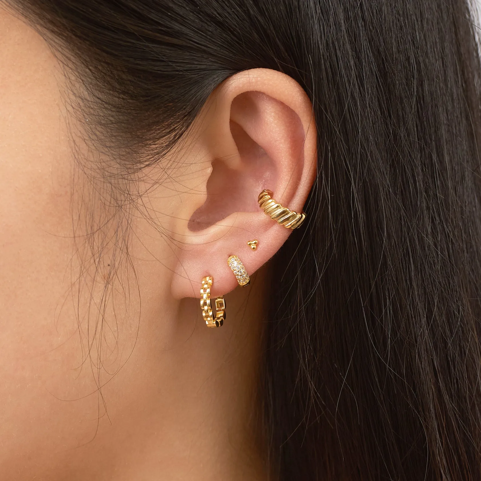Tri Dots Bead Studs