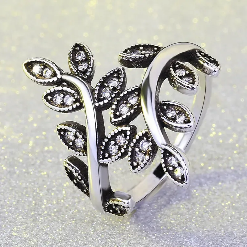 Vintage Tree of Life Black Rings