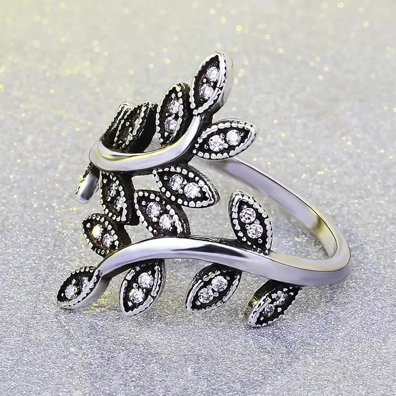Vintage Tree of Life Black Rings