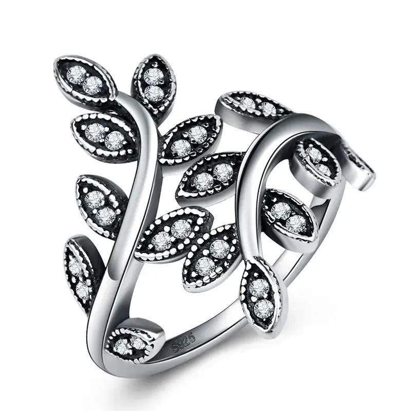 Vintage Tree of Life Black Rings