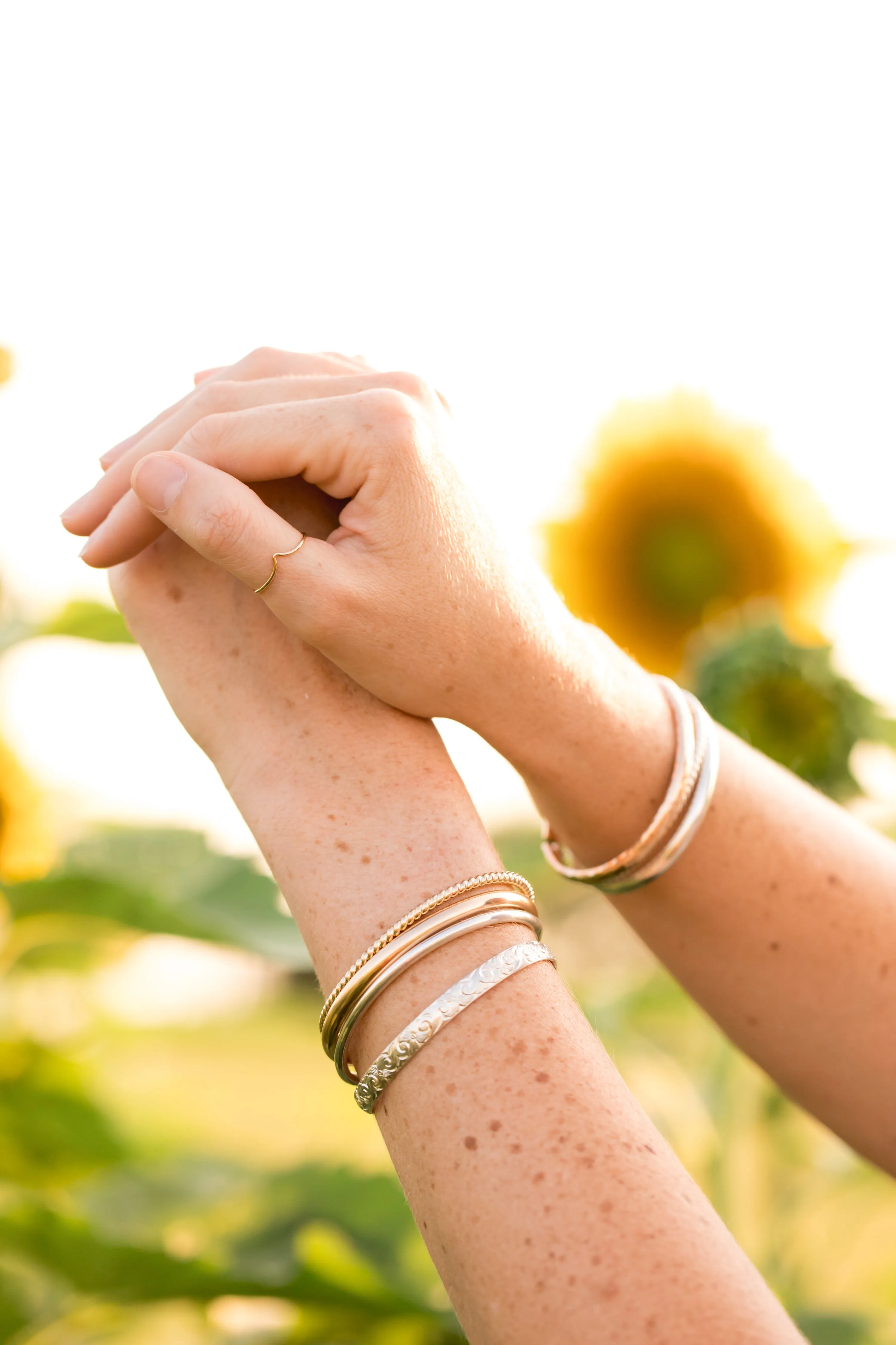 Wanderlust Gold Bangle Cuff Bracelet