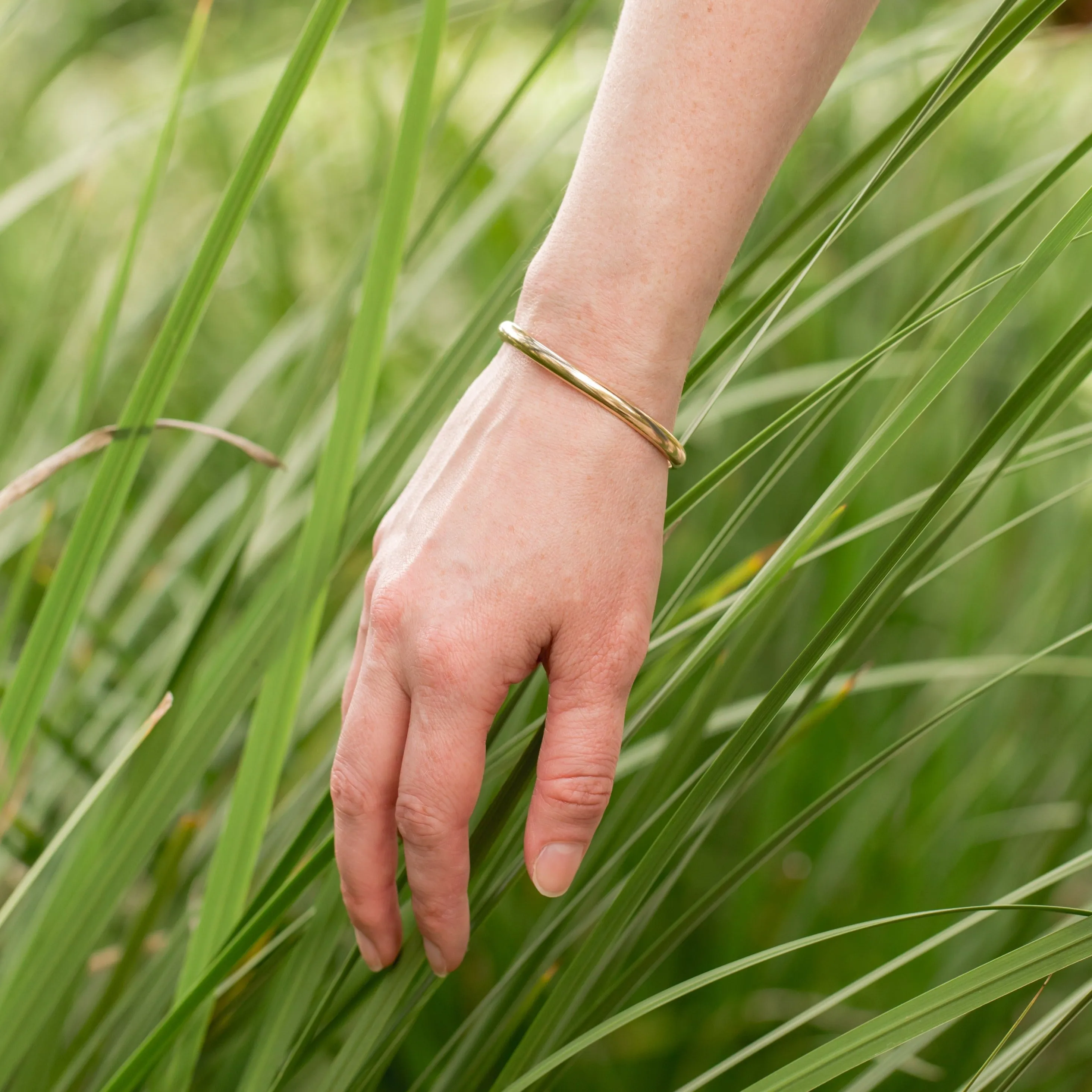 Wanderlust Gold Bangle Cuff Bracelet