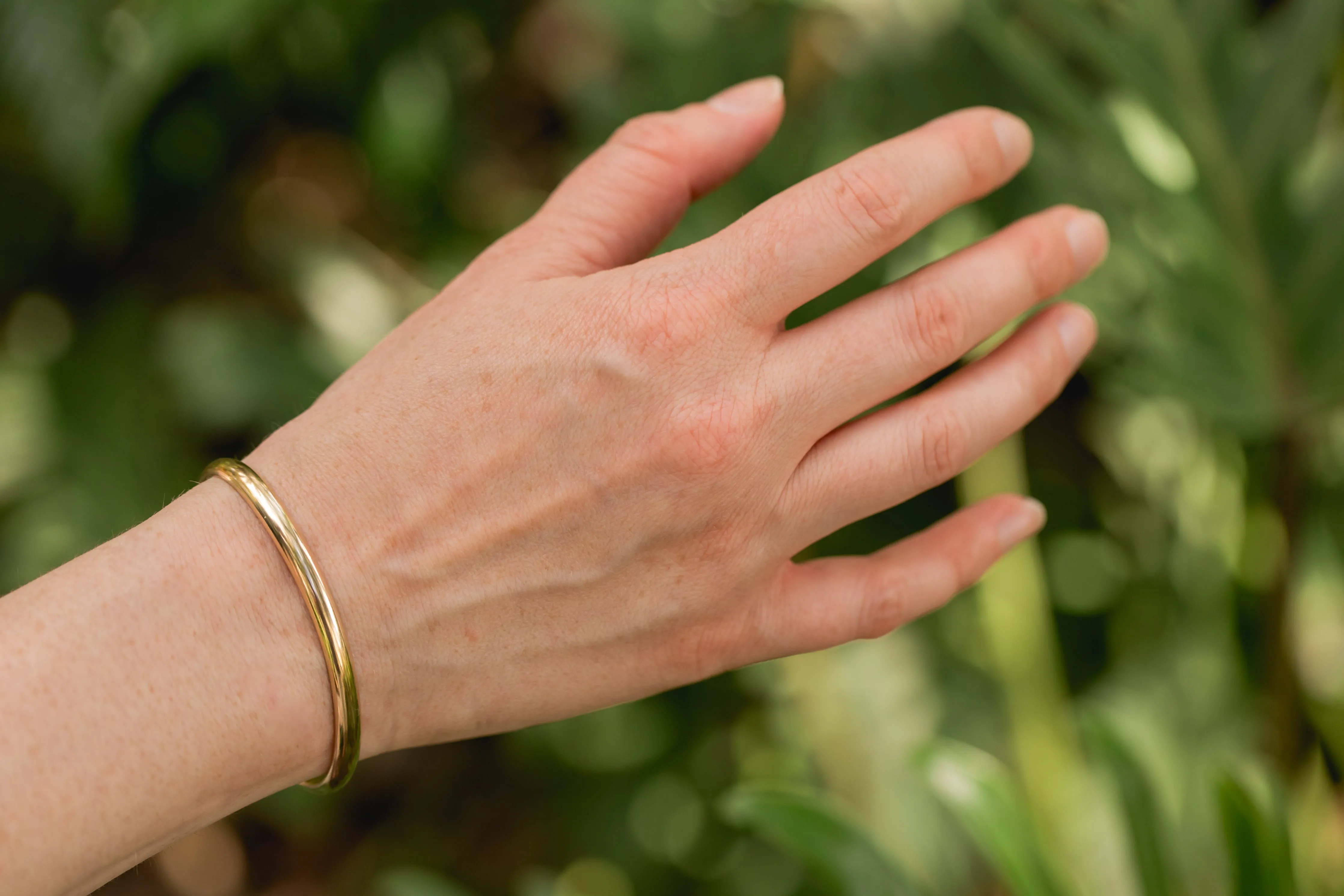 Wanderlust Gold Bangle Cuff Bracelet