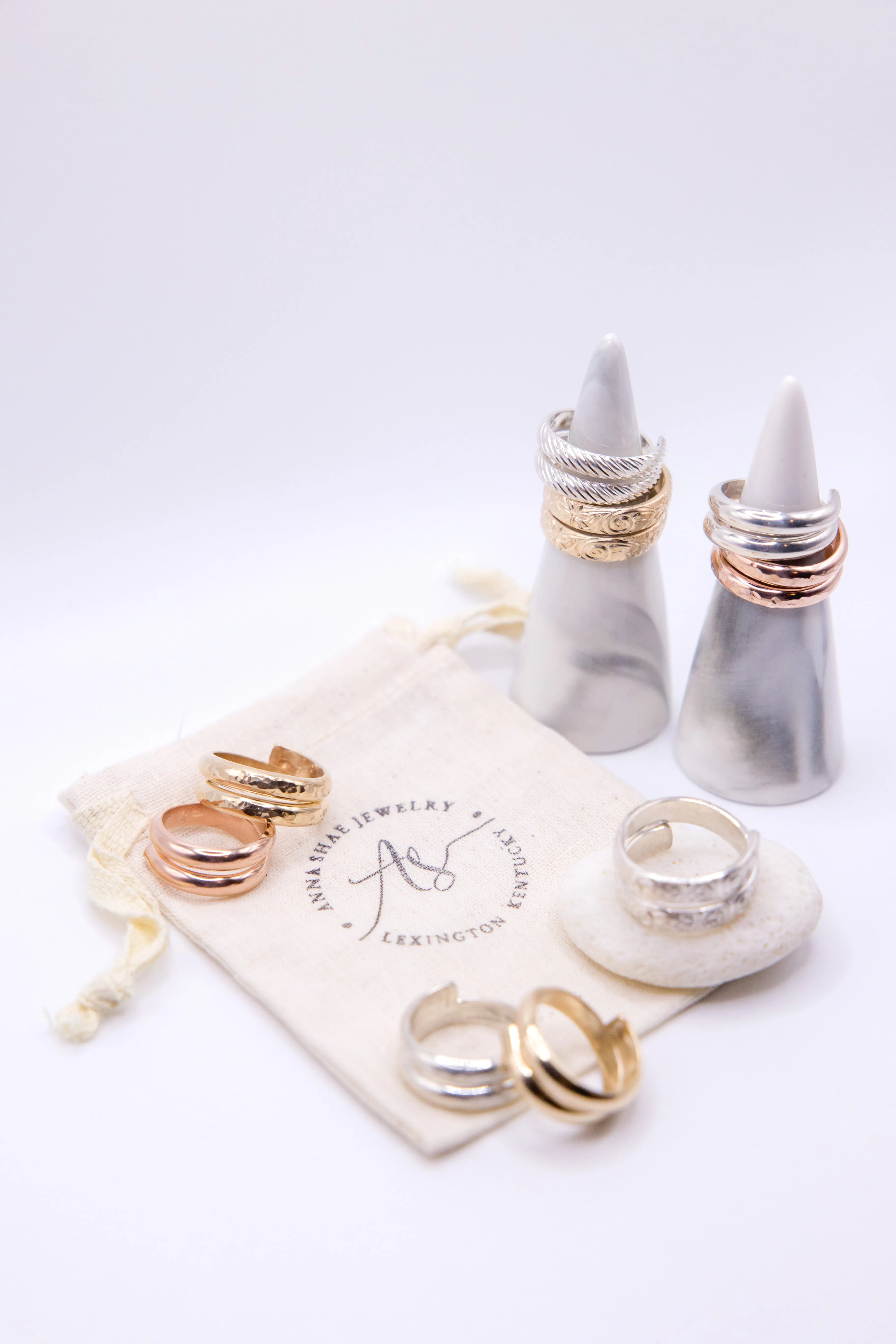 Wanderlust Hammered Rose Gold Ring