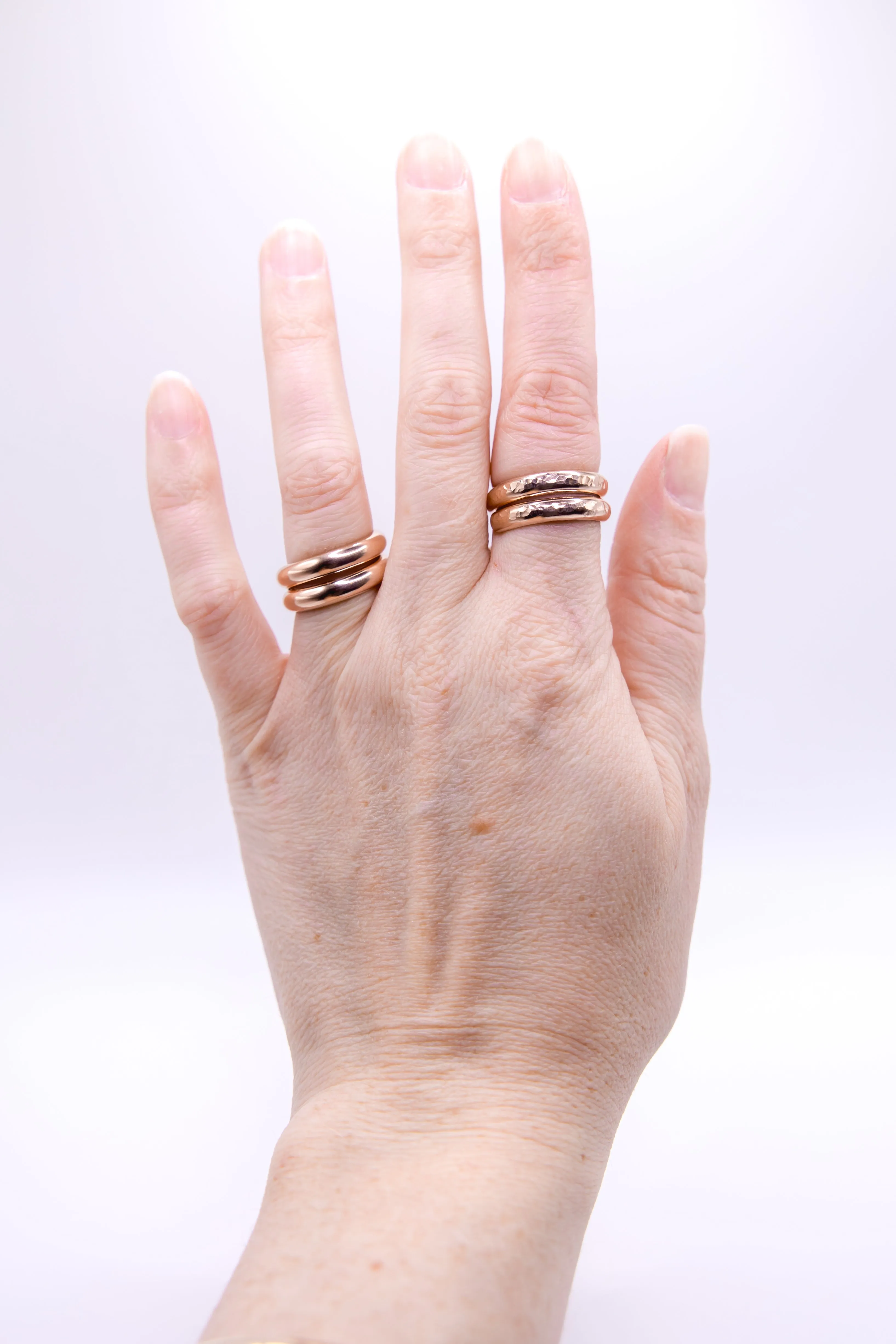 Wanderlust Hammered Rose Gold Ring