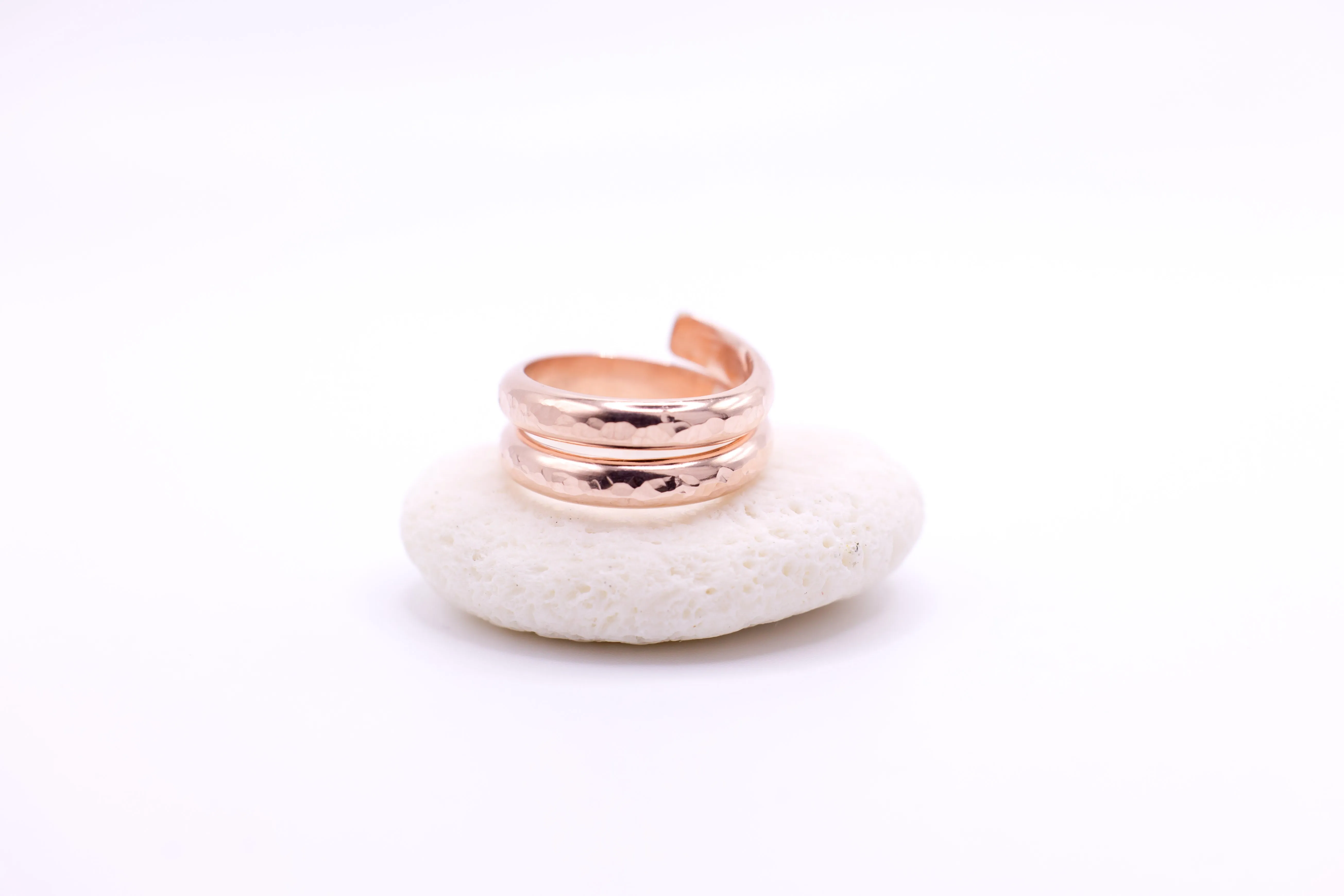 Wanderlust Hammered Rose Gold Ring