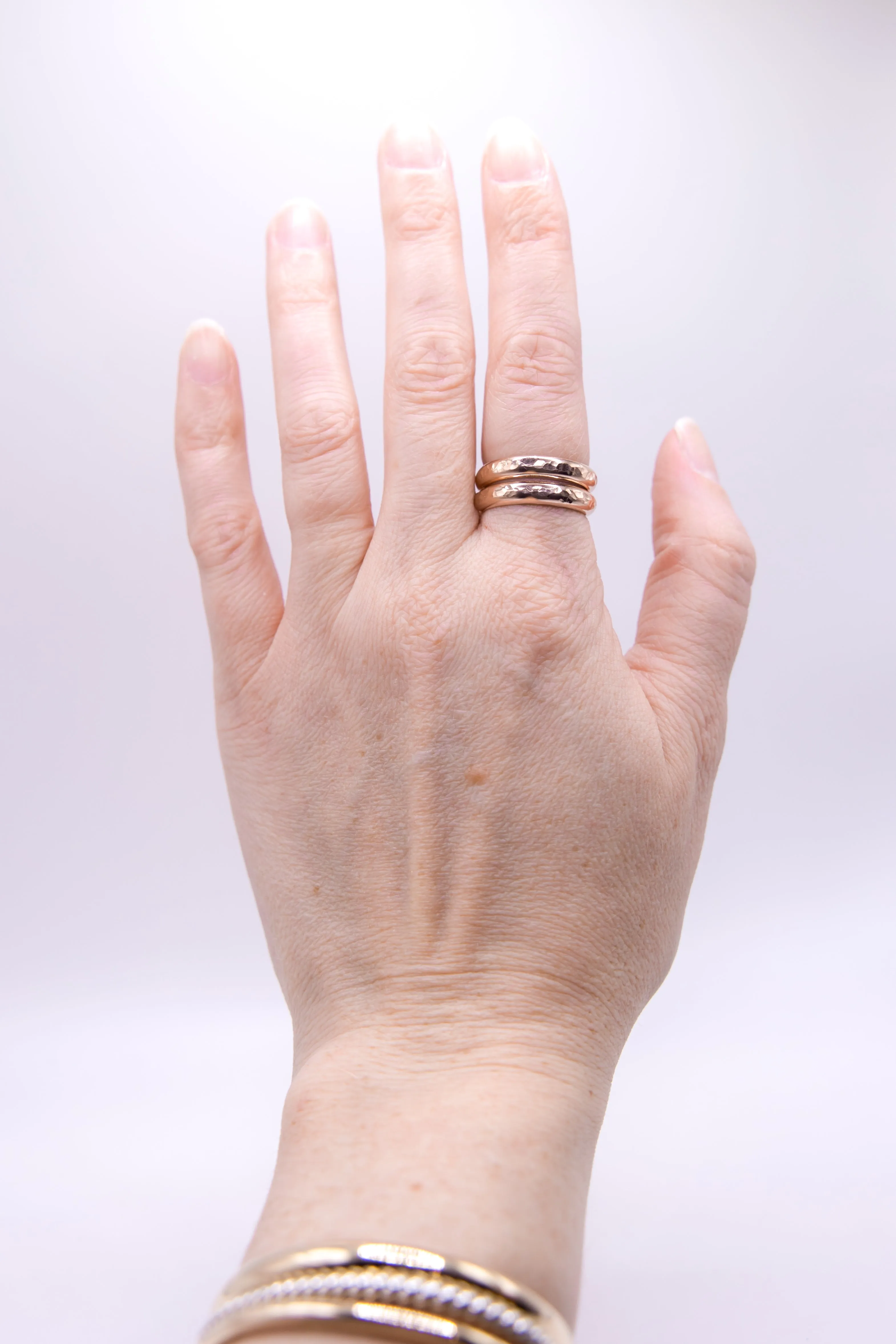 Wanderlust Hammered Rose Gold Ring