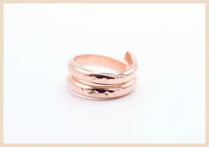 Wanderlust Hammered Rose Gold Ring