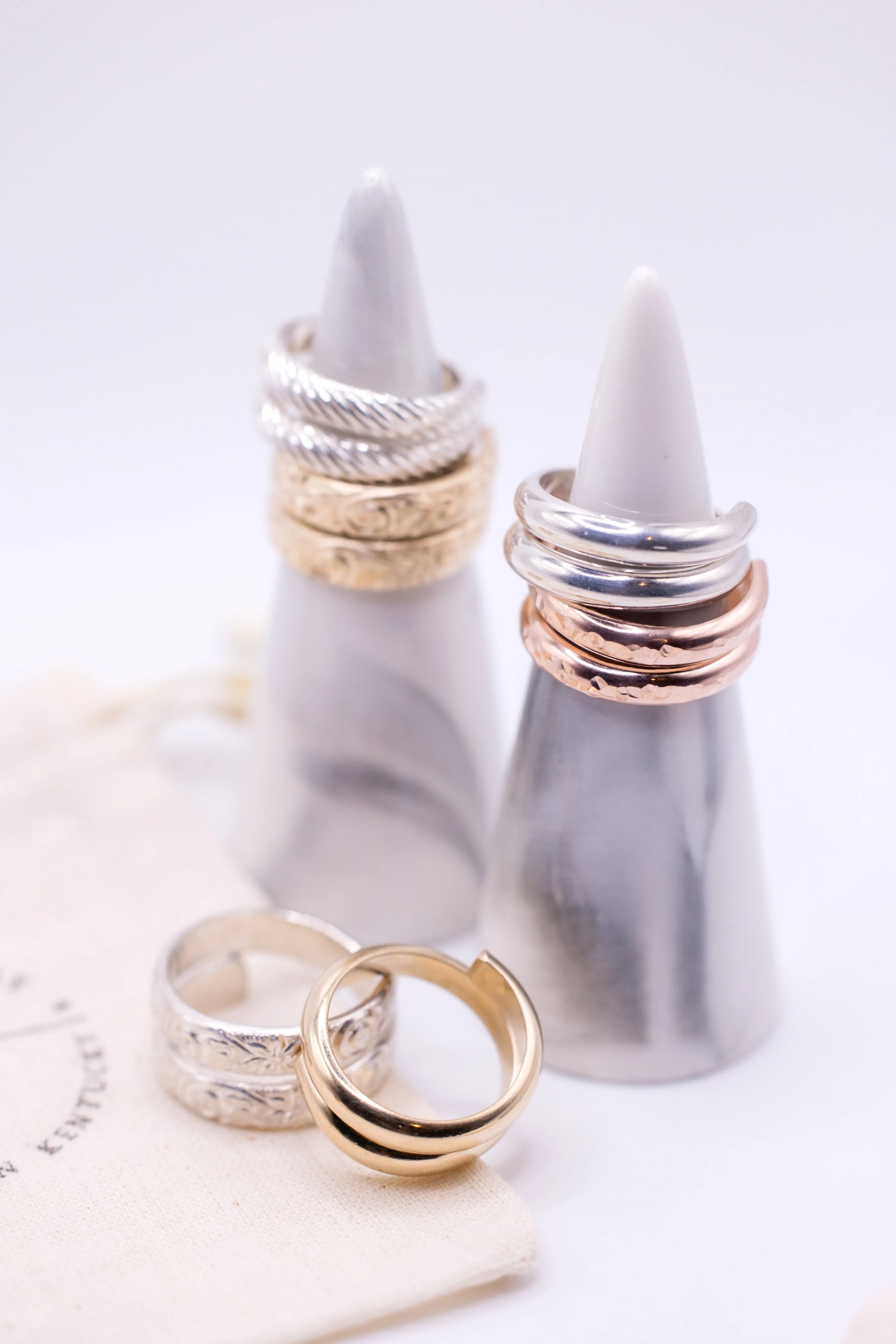 Wanderlust Hammered Rose Gold Ring