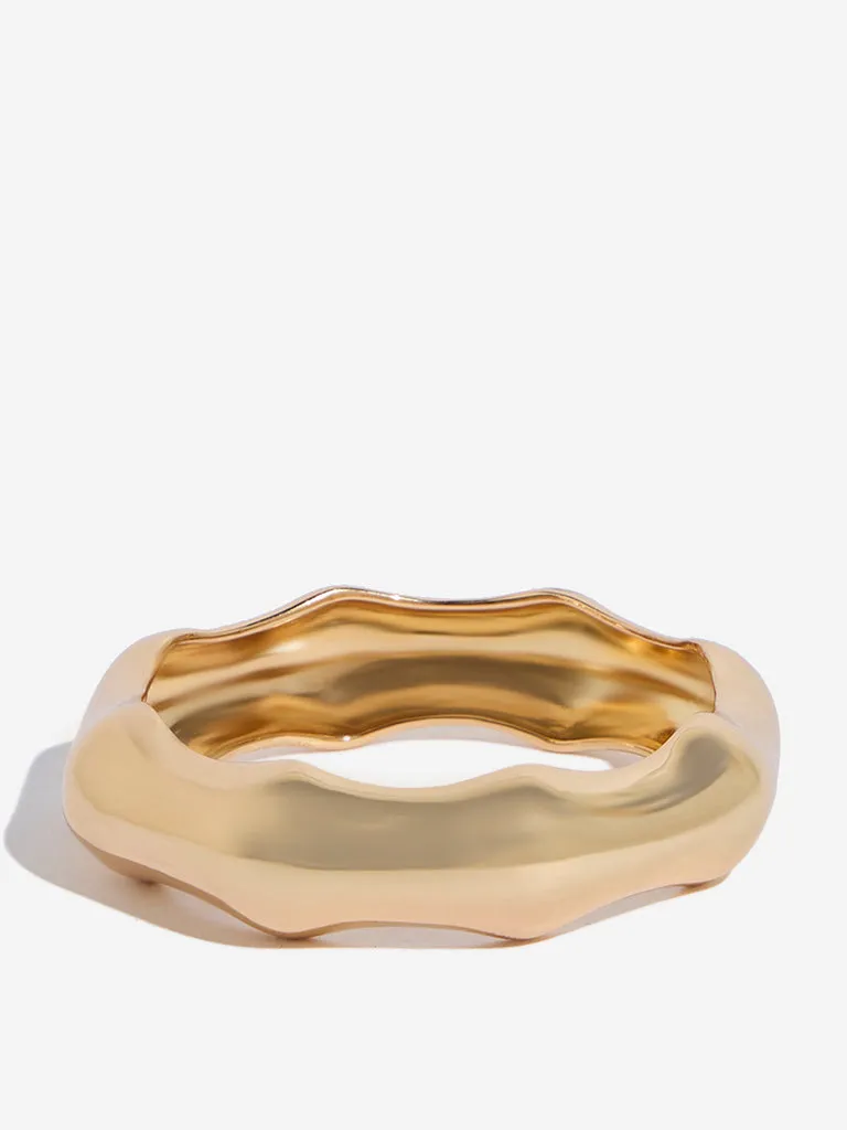 Westside Accessories Gold Cuff Bracelets Set - Pack of 3