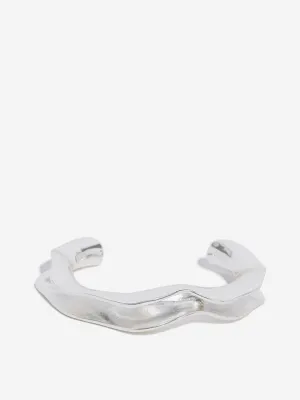 Westside Accessories Silver Molten Cuff Bracelets