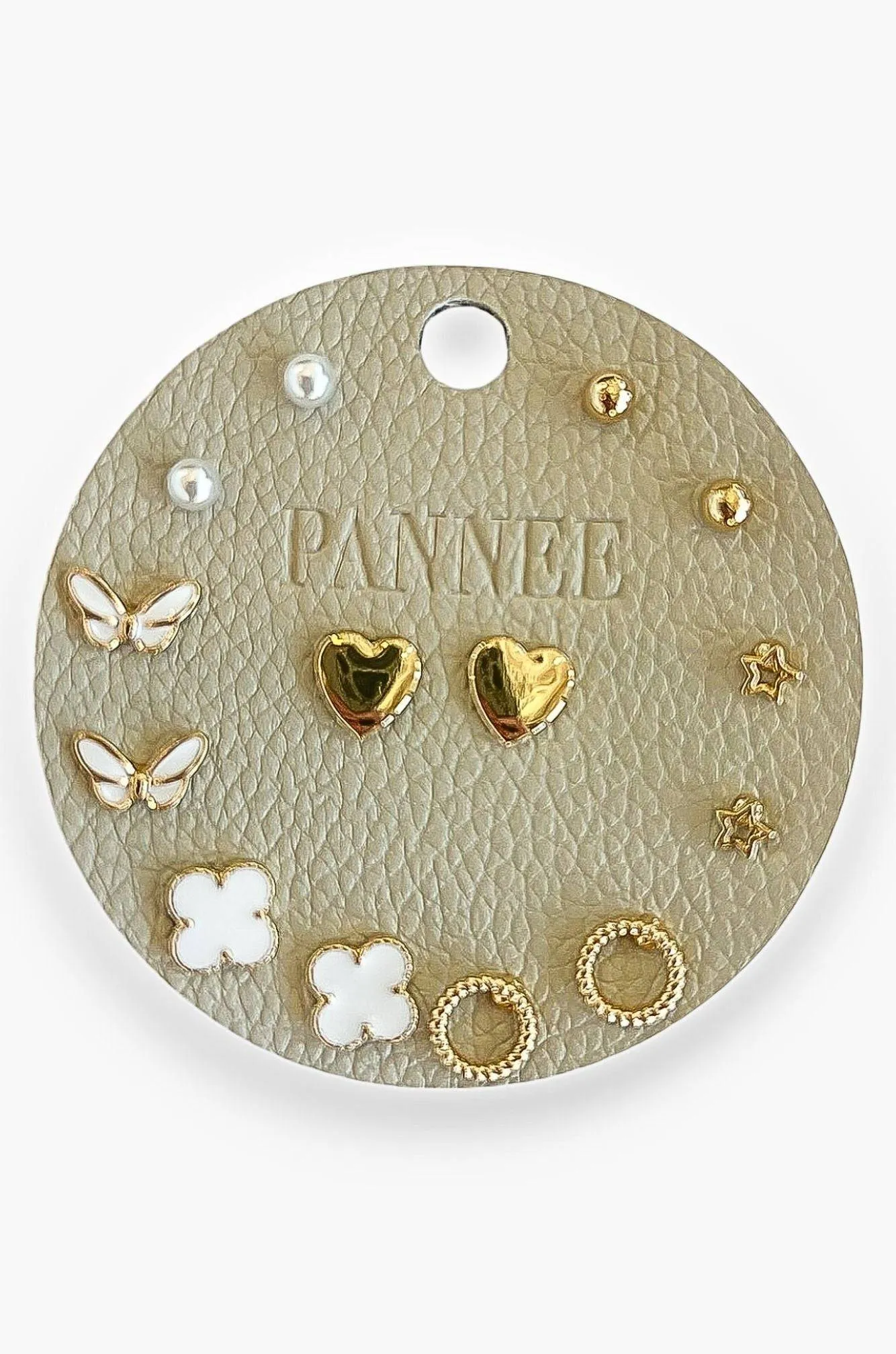 White Butterfly Mega Stud Earring Set
