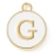 White Initial Letter Charms - Add On to Necklace